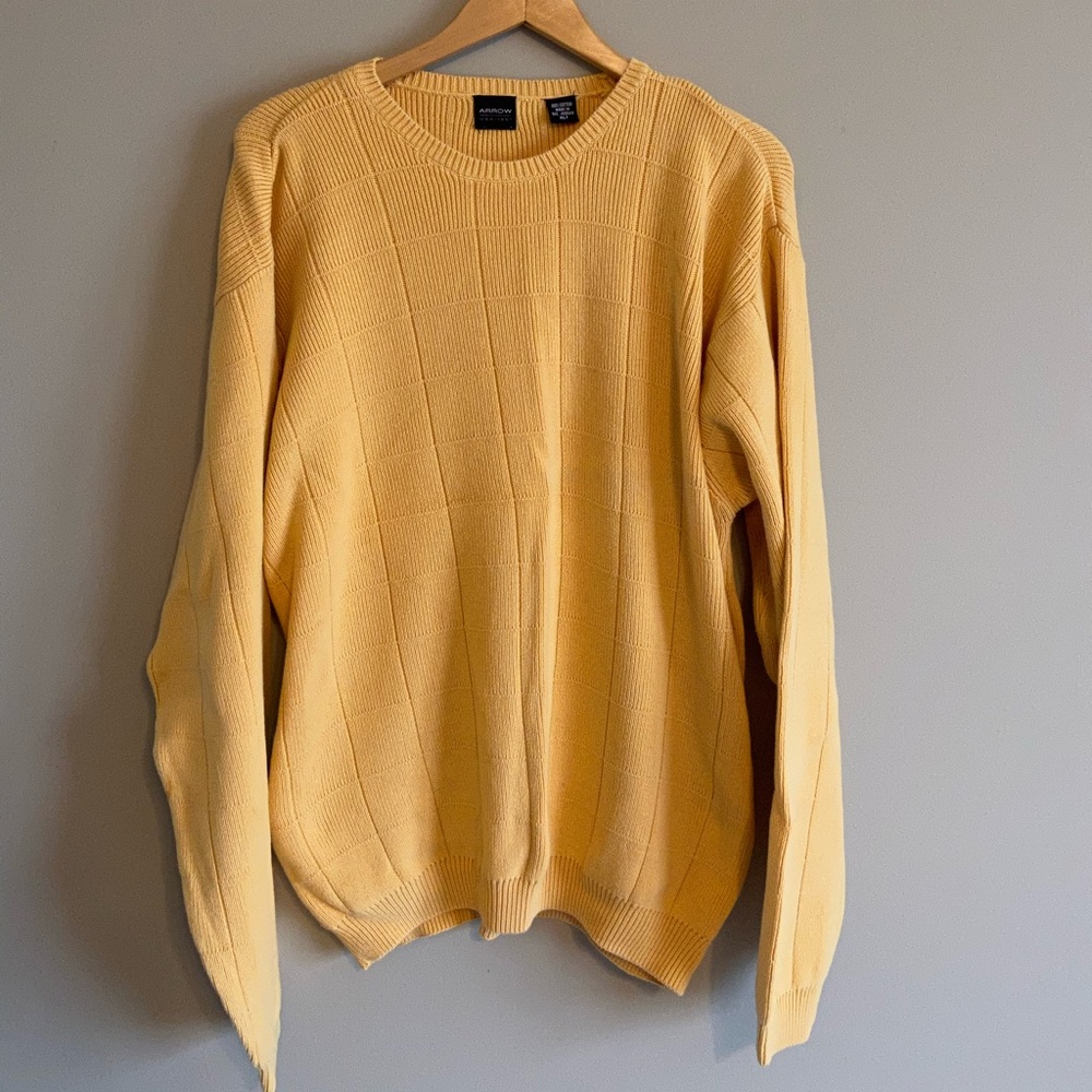 Arrow Yellow Crewneck Sweater